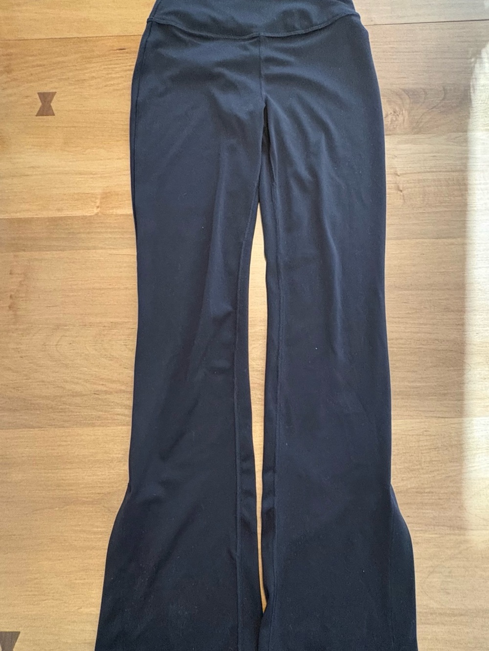 Athleta Girls Black Stretch Flare Leggings, Size L/12
